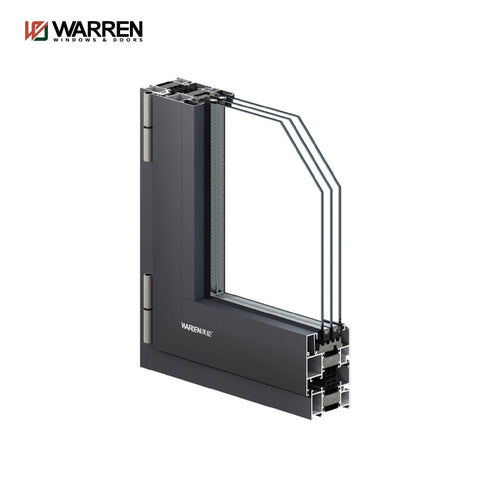 Warren 75 Aluminum double glass casement window color customized used doors and windows for sale