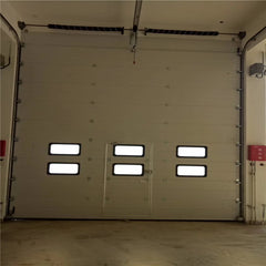 China WDMA Modern Rolling design glass panel glass panel garage door