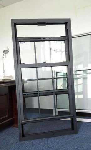 WDMA Factory Customized Sizes Soundproof Double Hung UPVC White Windows With Glass