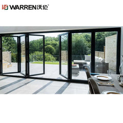 24x77 Bifold Aluminium Tempered Glass Black Small Bathroom Door Cost