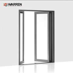 2022 Hot Sell Low Price High Quality American Style Double Glass Exterior Aluminum Swing French  Doors