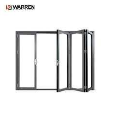 Interior Bi-Fold Doors Glass Folding Partition For Office  Meeting Room Shopping Mall