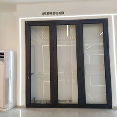 WDMA bi-folding Aluminum Interior Noiseless Fold Up Door