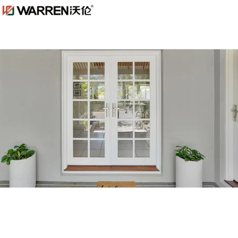 Warren 24 Inch French Doors Front Door With Oval Glass Bathroom Doors Waterproof Patio Double