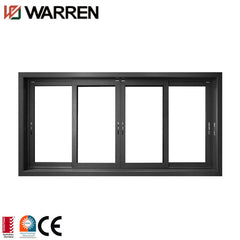 Small roomeye black hotel aluminum sliding window