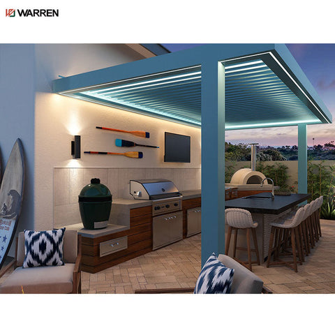 Warren America style 8x8 automatic aluminum pergola