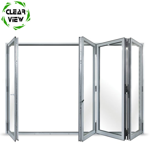 Clearview Furnishing cheap aluminum alloy 4 panel white bi folding door on China WDMA