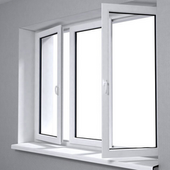 WDMA Modern Design Hot Sale House Used Tempered Glass PVC Frame Casement Windows