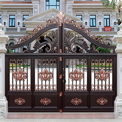 Korea Russia Turkey Thailand Luxury Villa Modern Aluminum Sliding Main Gate Front Doors Pivot Aluminium Garden Entry Door Price