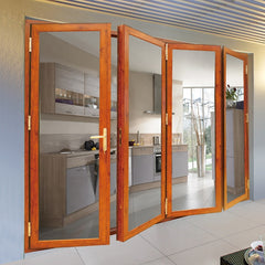 China WDMA safe glass bifold doors