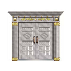 Korea Russia Turkey Thailand Luxury Villa Modern Aluminum Sliding Main Gate Front Doors Pivot Aluminium Garden Entry Door Price