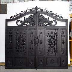 Modern Main Design Slat Barrier Arm Villa Garden Cast Aluminum Alloy Sliding Profile Art Slide Fence Aluminium Gate Factory