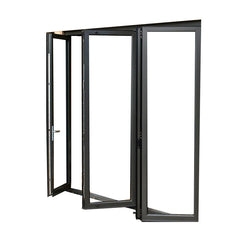 WDMA Window waterproof insulated glass folding sliding door aluminum bi folding door