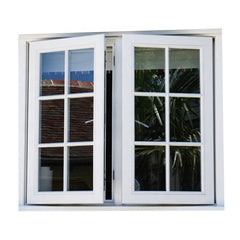 Residential hotel horizontal pivoting aluminum tempered glass casement window French window grill design manufacturer