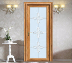 WDMA Window European Style Interior Door Designs Aluminium  Bathroom Toilet Glass Swing Doors