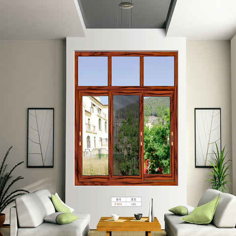 HS-JY8014 cheap house large aluminium frames double glazed glass windows aluminum sliding window on China WDMA