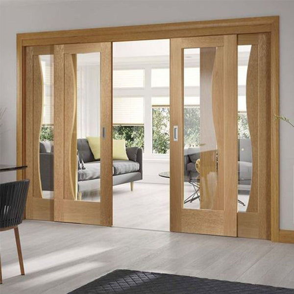 Wood Framed Glass Doors