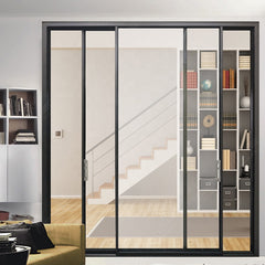 WDMA aluminum glass sliding doors windows/ Slim Frame Aluminum Sliding Door/ Narrow Frame Push-pull Door