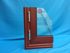 LZ wood effect aluminum glass door price aluminium folding door cost on China WDMA