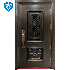 Low cost 304/202 stainless steel customized graphic size modern home security door on China WDMA