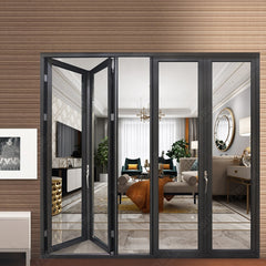 China WDMA safe glass folding/ bifold/ bi folding door