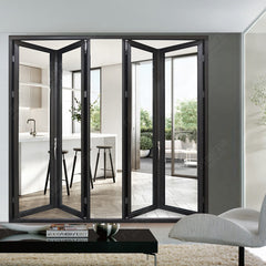 China WDMA aluminum glass folding/ bifold/ bi folding doors windows