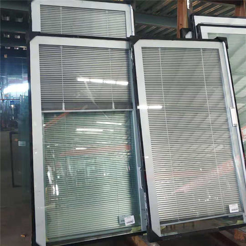 Cheap office glass sliding entry doors with internal blinds on China WDMA