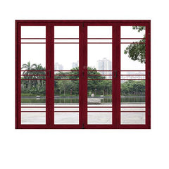 Partical Glass patio exterior bifold doors double glazing outdoor folding door aluminum bi folding door on China WDMA