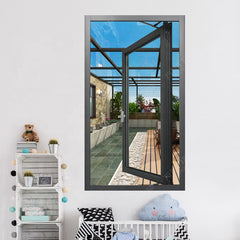 new design thermal break aluminum french casement/ swing glass window