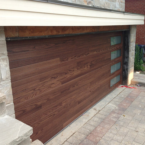 China WDMA Automatic solid wood door garage door