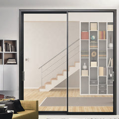 WDMA aluminum alloy sliding doors and window/ Slim Frame Aluminum Sliding Door/ Narrow Frame Push-pull Door