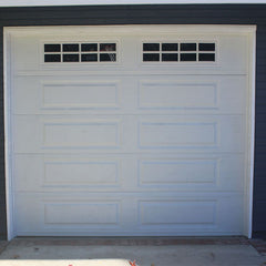 China WDMA Flat Panel wood door design Automatic Garage Door