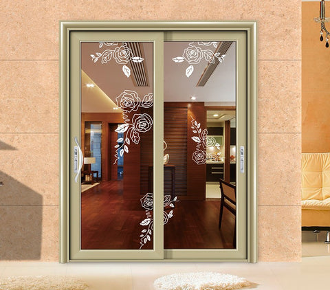 Balcony Sliding Dual Exterior Entry Aluminium Glass Door Designs on China WDMA