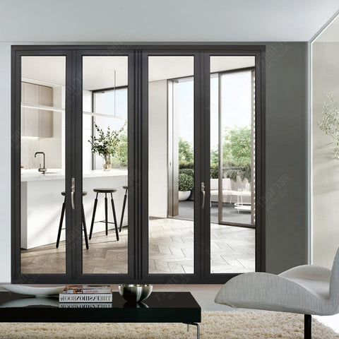 China WDMA safe glass folding/ bifold/ bi folding door