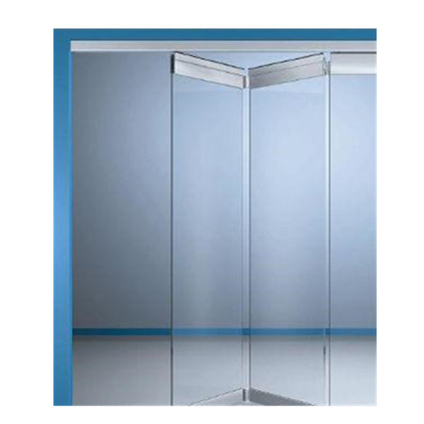 KAHO Tempered Fold Aluminum And Window Entrance Office Glass Door on China WDMA