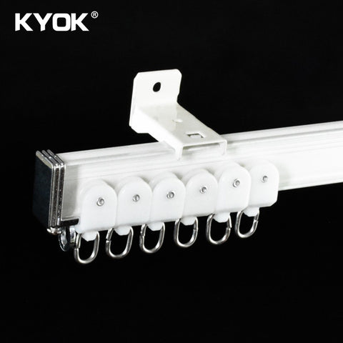 KYOK Glass Ceiling Mounted Curtain Track System Window Crown Curtain Track Popular Rod Curtain Track on China WDMA