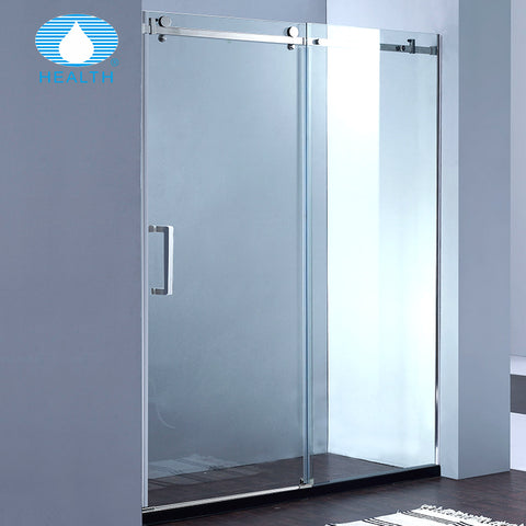 Two panel oem odm good quality bath sliding glass shower room doors on China WDMA