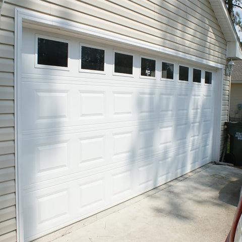 China WDMA Garage door with glass windows