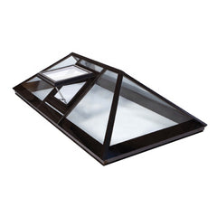 China Manufacturer Customized Aluminum Glass Roof Fixed/Swing Window Roof Window With Low-e Glass Skylight