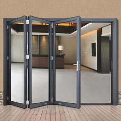 China WDMA aluminum bi folding sliding patio doors