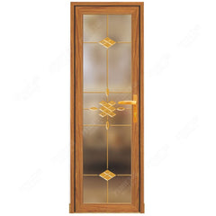 aluminium frame interior living room frosted tempered glass door design price