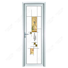 aluminium frame interior living room frosted tempered glass door design price