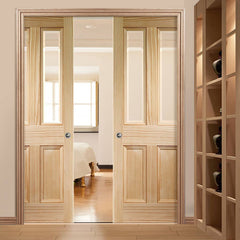 Soundproof Sliding Solid Wood Glass Interior Lowes Fire Rated Cavity Pocket Door on China WDMA