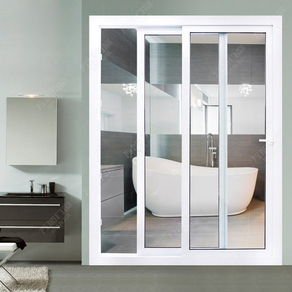 WDMA upvc/ pvc/ plastic frosted glass sliding door sliding door for bathrooms price bangladesh