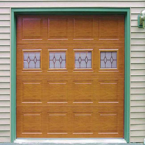 China WDMA Automatic remote control wood garage door skins