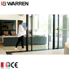 Energy efficient aluminium double tempered glass sliding doors