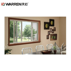 WDMA 59.5x47.5 Sliding Window Powder Coated Aluminium Sliding Windows Sliding Glass Window For Office