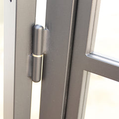 WDMA Wholesale Metal  Galvanized Steel Black Steel Swing Doors For Exterior Doors