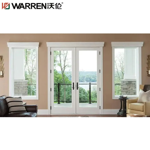 Warren 30x72 French Aluminium Tinted Glass Gray Entry Door Narrow Door Prices