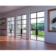 WDMA wrought iron windows steel glass doors windows